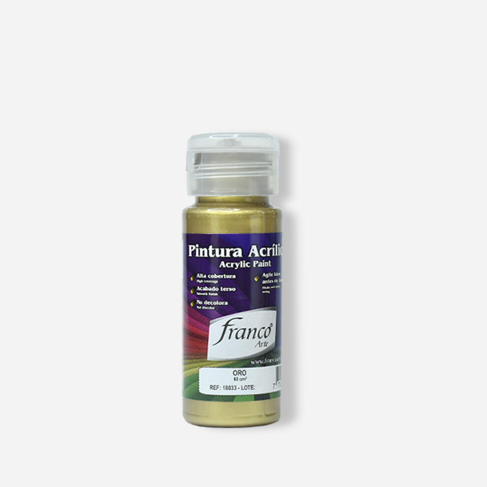 Pintuta Acrilica 60ML y 250ML Metalizados