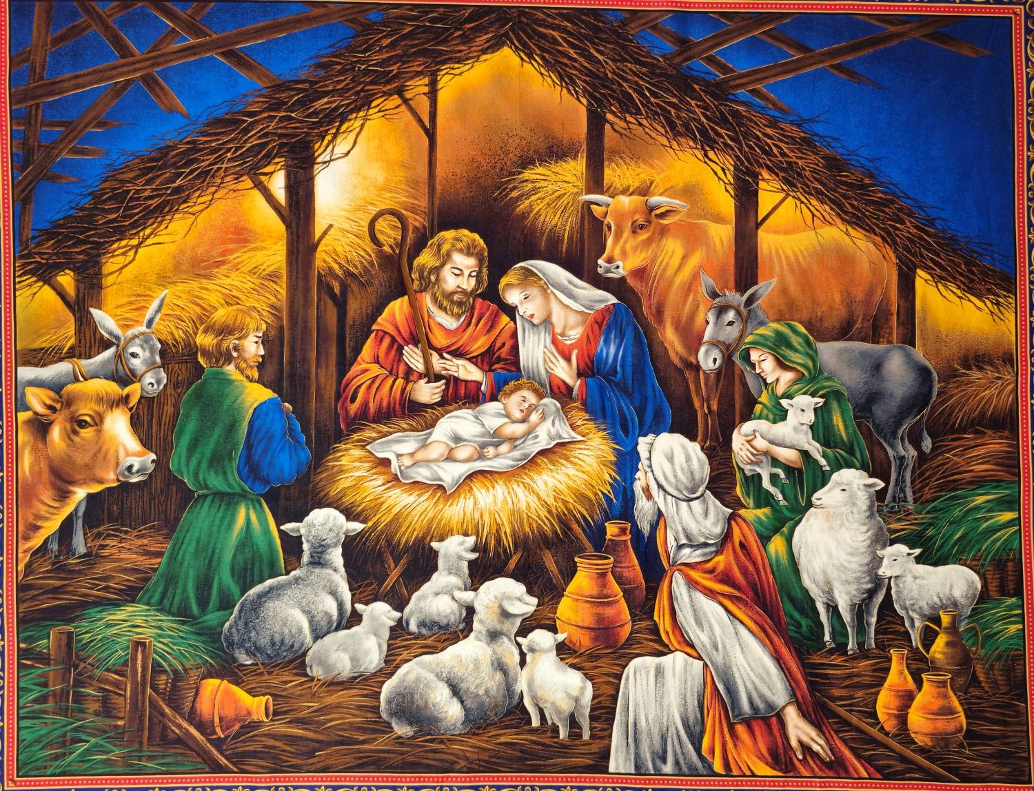 Pendón nacimiento Tela Linoflex